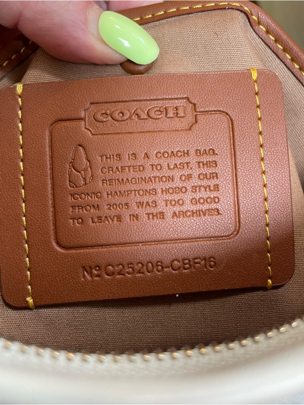 Coach Hamptons Hobo Limited Re-Edition in Cloud Chalk Signature Jacquard NWOT ⛅️ - Picture 13 of 17